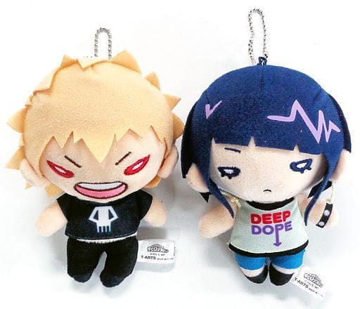 Katsuki Bakugo Kyoka Jiro Plain Clothes My Hero Academia Nitotan Plush Toy  Set with Ball Chain Mascot [USED]