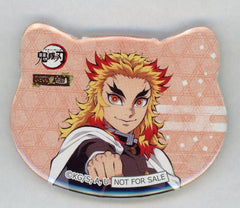 Kyojuro Rengoku Demon Slayer: Kimetsu no Yaiba Cat-Shaped Can Badge in Namja Town Ikoi no Sato Tour Limited Mini Game Karakuri Ningyo Yoriichi Zeroshiki Sento Kunren! Kamado Tanjiro / Karakuri Ningyo Sento Kunren! Tokito Muichiro / Mitsuri no Shiawase Man