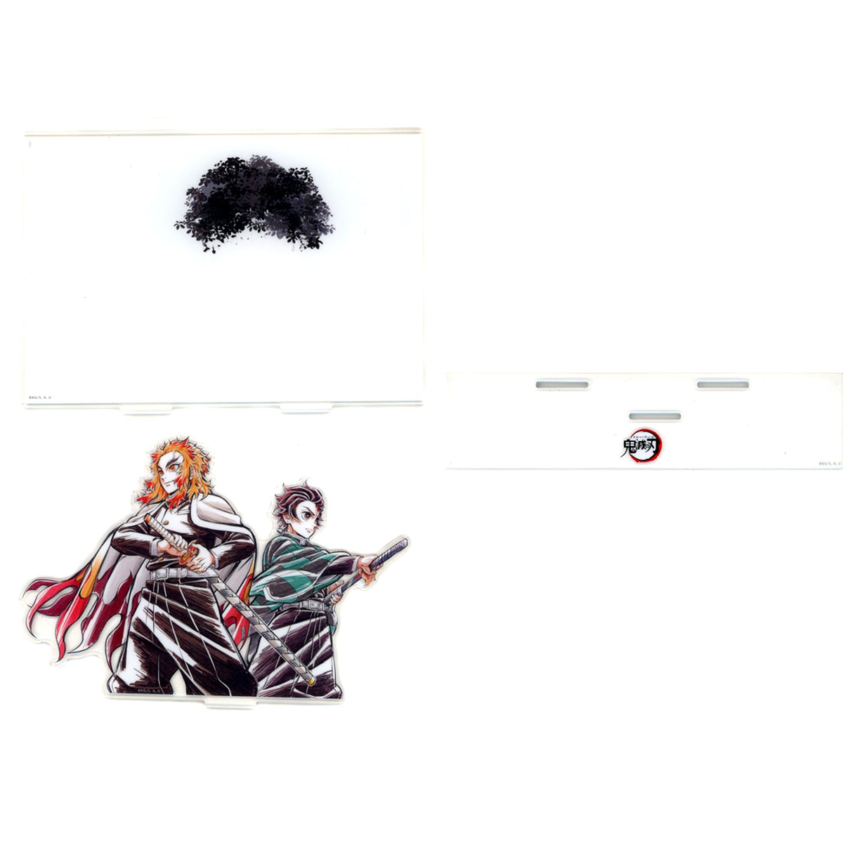 Kyojuro Rengoku & Tanjiro Kamado Demon Slayer Mugen Train Movie 4th Anniv Flame Hashira Kyojuro Rengoku Cafe ufotable Cafe Machi Asobi CAFE ufotable DINING ufotable CINEMA Hashira Illustration Kyojuro Rengoku and Tanjiro Kamado Acrylic Stand with Backgrou