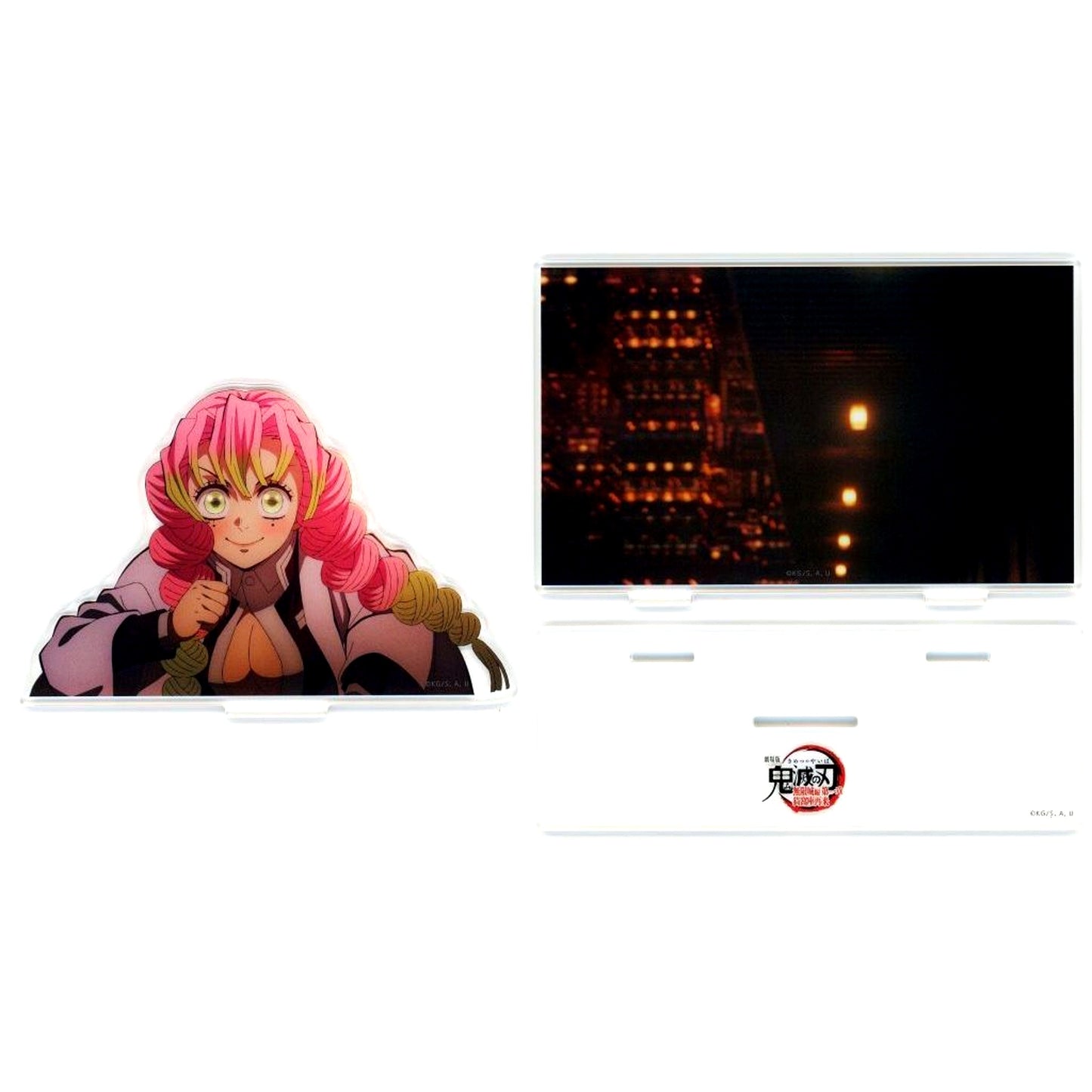 Mitsuri Kanroji 3rd Term Scene As-Is Acrylic Stand Demon Slayer: Kimetsu no Yaiba the Movie Infinity Castle Arc Chapter 1 Akaza Returns x ufotable Cafe x Machi Asobi CAFE The Decisive Battle Begins - 3rd Term - Zenitsu vs Kaigaku Battles in Various Places