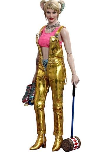 Harley Quinn Gold Overalls Women's Costume