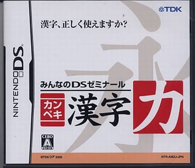 Minna no DS Seminar Kanpeki Kanjiryoku NINTENDO DS [USED]