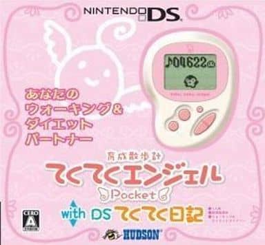 Ikusei Sanpokei Tekuteku Angel Pocket with DS Tekuteku Nikki White & Precious Pink NINTENDO DS [USED]