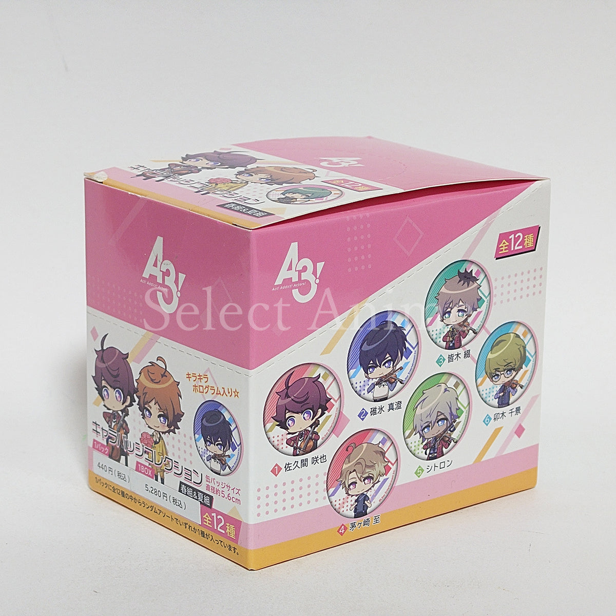 A3! Character Badge Collection 6th Performance Spring Group & Summer Group BOX Badge [NEW]