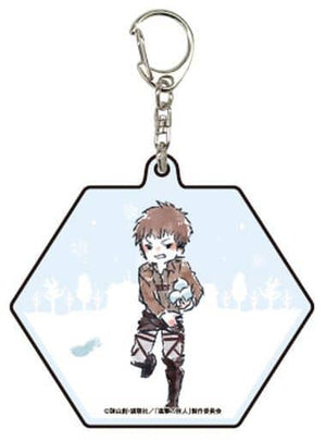 Jean Kirstein Attack on Titan Graph Art Design 03 Blind Acrylic Key Chain Playing in the Snow Ver. Key Chain [USED]