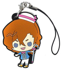 Chuuya Nakahara Tuxedo Sam Costume Bungo Stray Dogs x Sanrio Characters Rubber Charm Key Chain [USED]
