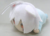 Mafumafu Light Blue Hooded Pajamas Nesoberi Mascot Plush Toy 2 Key Ring [USED]