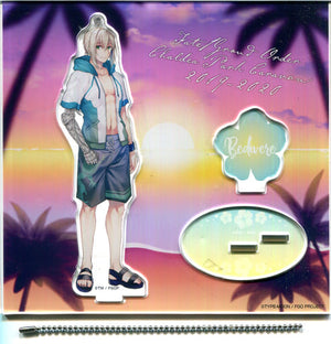 Saber/Bedivere Fate/Grand Order Luluhawa Island Acrylic Mascot Chaldea Park Caravan 2019-2020 Limited Key Chain [USED]