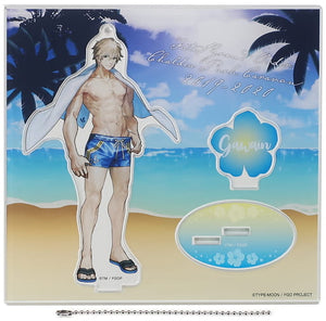 Saber / Gawain Fate/Grand Order Luluhawa Island Acrylic Mascot Chaldea Park Caravan 2019-2020 Limited Key Chain [USED]