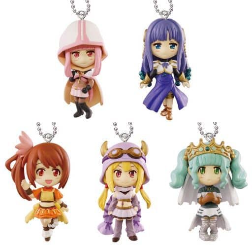 Iroha Tamaki, etc. Magia Record Puella Magi Madoka Magica Side Story Figure Mascot All 5 Types Set Key Chain [USED]