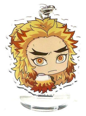 Kyojuro Rengoku Demon Slayer: Kimetsu no Yaiba Bocchi-Kun Acrylic Stand Charm Fujiiro Shopping Street Amiami Street in Akihabara Limited Charm [USED]