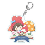 Osamu Dazai My Melody Bungo Stray Dogs x Sanrio Characters Die Cut Acrylic Key Chain Key Chain [USED]