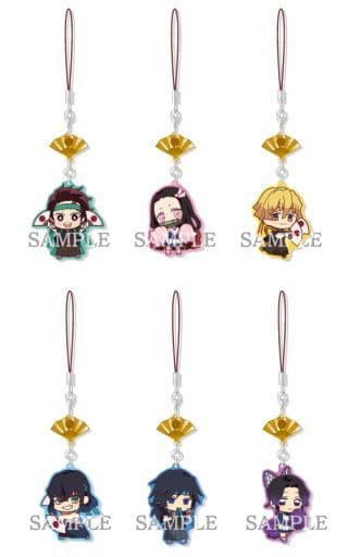 Tanjiro Kamado, etc. Demon Slayer: Kimetsu no Yaiba Yurayura Charm Collection Part 1 All 6 Types Set Charm [USED]