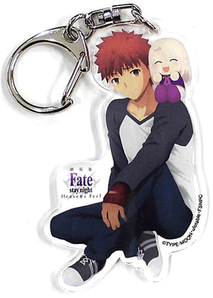 Shiro Emiya Illyasviel Von Einzbern Fate/stay night: Heaven's Feel III. spring song Acrylic Key Chain Marui Limited Key Chain [USED]