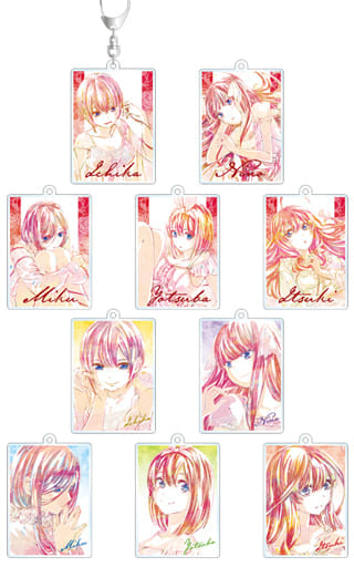 Ichika Nakano, etc. The Quintessential Quintuplets Ani-Art Trading Acrylic Keychain Vol.2 All 10 Types Set Key Chain [USED]