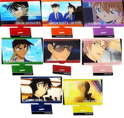 Conan Edogawa, etc. Detective Conan Scene Still Acrylic Stand Collection All 8 Types Set Acrylic Stand [USED]