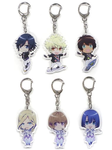 Masato Hijirikawa, etc. Uta no Prince Sama Movie: Maji Love Kingdom Newly Drawn Uses Mini Character Illustrations Acrylic Key Chain Toranoana Limited Blu-Ray/DVD Bundled Bonus Key Chain [USED]
