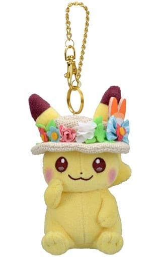 Pikachu Pokemon Mascot Pokemon Easter Pokemon Center Limited Key Chain [USED]