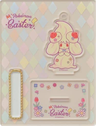 Alcremie Strawberry Sweet Pokemon Acrylic Charm Collection with Stand Pokemon Easter Pokemon Center Limited Charm [USED]