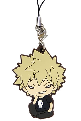 My Hero Academia Katsuki Bakugo Everyday Wear Nitotan Plain Clothes Rubber Mascot Keychains [USED]