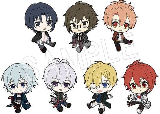 Iori Izumi, etc. IDOLiSH7 Petanko Crossing x US!Ver. Idolish7 Trading Rubber Strap Vol.7 All 7 Types Set Key Chain [USED]