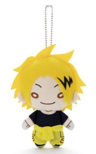 Denki Kaminari My Hero Academia Nitotan Cleaning Team Plush Toy with Ball Chain Key Chain [USED]