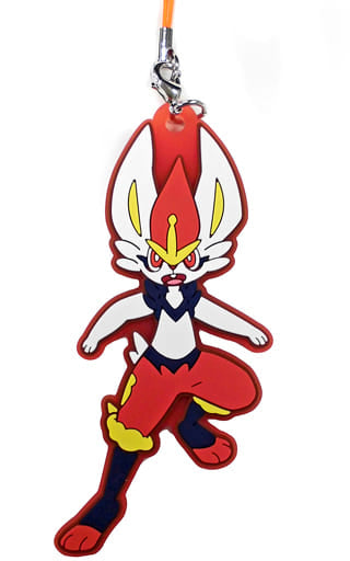 Cinderace Pokemon Rubber Strap Collection Pokemon Galar Tabi Pokemon Center Limited Key Chain [USED]