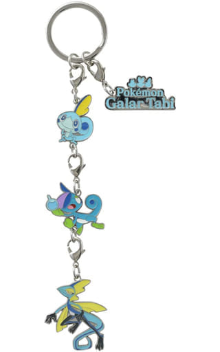 Sobble Drizzile Inteleon Pokemon Triple Metal Charm Pokemon Galar Tabi Pokemon Center Limited Charm [USED]
