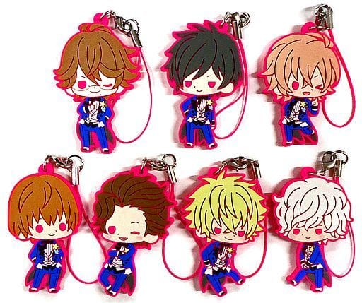 Eiichi Otori, etc. Uta no Prince Sama Movie: Maji Love Kingdom Rubber Strap Collection Raging All 7 Types Set Key Chain [USED]
