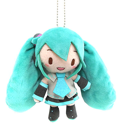 Hatsune Miku VOCALOID Fuwafuwa Keychain Mascot Hatsune Miku & Kaito & Meiko Key Chain [USED]