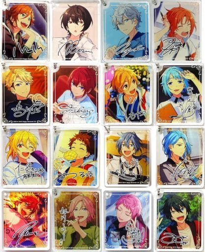 Kohaku Oukawa, etc. Ensemble Stars!! CoLotta Vol.3 Trading Acrylic Plate Key Chain Group C animate cafe Limited All 16 Types Set Key Chain [USED]