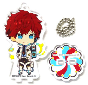 Hiiro Amagi Ensemble Stars!! Trading Acrylic Stand Key Chain ES Anniversary Park Ver. Group B animate cafe Limited Key Chain [USED]