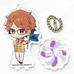 Akiomi Kunugi Ensemble Stars!! Trading Acrylic Stand Key Chain ES Anniversary Park Ver. Group C animate cafe Limited Key Chain [USED]