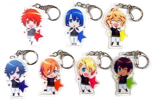 STARISH Uta no Prince Sama Movie: Maji Love Kingdom Acrylic Key Chain animate Limited Special Edition Starish Ver. Blu-Ray/DVD Bundled Bonus Set of 7 Key Chain [USED]