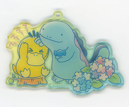 Psyduck Quagsire Pokemon Acrylic Charm Collection Kodak wa Notenki. Pokemon Center Limited Charm [USED]