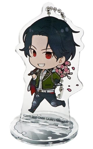 Buzengo Touken Ranbu ONLINE Trading Acrylic Stand Key Chain Utage Part 2 Ver. C Group animatecafe Banquet Part 2 Limited Key Chain [USED]