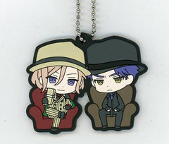 Banri Settsu Juza Hyodo A3! Buddycolle Rubber Mascot Launch Performance Key Ring [USED]