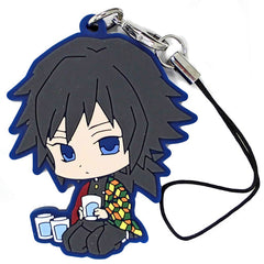 Giyu Tomiokau Demon Slayer: Kimetsu no Yaiba Original Rubber Strap Asahi Soft Drinks X Demon Slayer Campaign Receipt Photography Application Lottery Bonus Key Chain [USED]