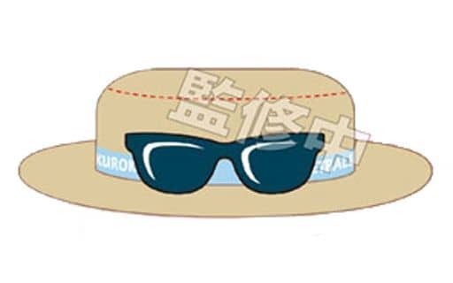 Straw Hat Sunglasses Kuroko's Basketball Yubi no Ue no Boshi Key Chain [USED]
