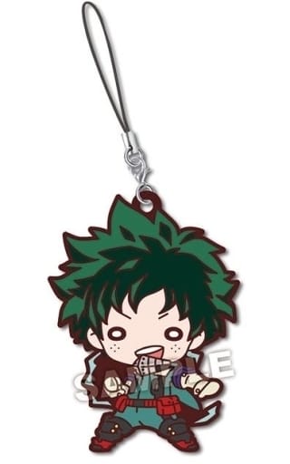Izuku Midoriya My Hero Academia Nitotan Hero Costume Rubber Mascot Key Chain [USED]