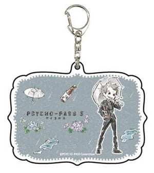 Tenma Todoroki Psycho-Pass 3 Graph Art Design Acrylic Key Chain 02. Rainy Season Ver. Key Chain [USED]