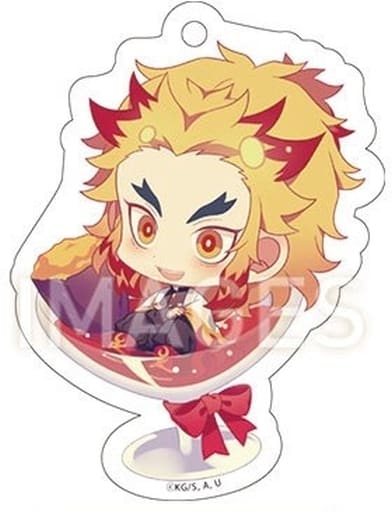 Kyojuro Rengoku Demon Slayer: Kimetsu no Yaiba Chapon! Acrylic Strap Collection Vol.2 Key Chain [USED]