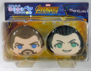 Thor Loki Avengers: Infinity War Omanjuu Niginigi Mascot Pair Tokyo Comic Con 2018 Limited Key Ring [USED]