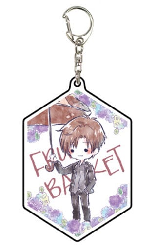 Souma Kureno Fruits Basket Graph Art Design Rainy Season Ver. Acrylic Key Chain 04. B Set Key Chain [USED]