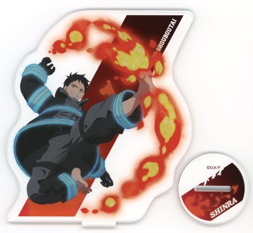 Fire Force Shinra Kusakabe Newly Drawn Acrylic Stand POP UP STORE at Ikebukuro PARCO Limited Acrylic Stands [USED]