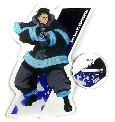Fire Force Akitaru Oubi Newly Drawn Acrylic Stand POP UP STORE at Ikebukuro PARCO Limited Acrylic Stands [USED]