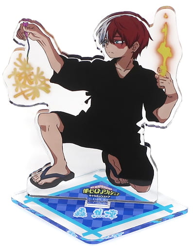 My Hero Academia Shoto Todoroki Handheld Fireworks Ver. Acrylic Stand Character Pop Store Chara Pop Store Tsukutte! Uruyo! Yaoyorozuya Limited Acrylic Stands [USED]
