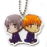 Yuki Kyo Fruits Basket Osuwari Ackey Hana to Yume 2019 Issue Vol.19 Supplement Key Chain [USED]