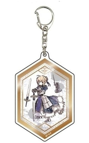 Saber Fate/stay night: Heaven's Feel Graph Art Design 01 Acrylic Key Chain Key Chain [USED]