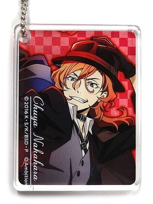 Chuuya Nakahara Bungo Stray Dogs Stray Dog Mysterious Story CoLotta Trading Acrylic Plate Key Chain Decotto by animatecafe Limited Key Chain [USED]